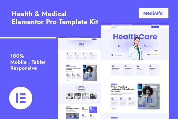 MediAlfa – Health and Medical Elementor Pro Template Kit